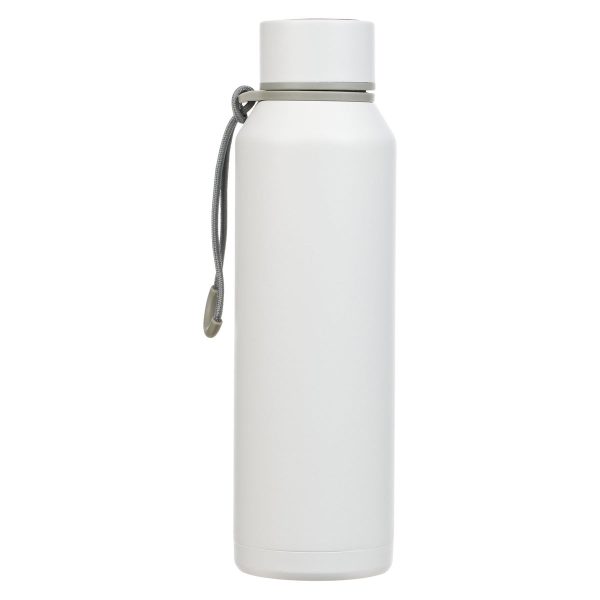 Be Strong and Courageous White Stainless Steel Water Bottle - Image 8
