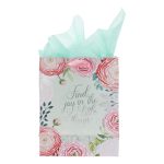 Find Joy in the Little Things Medium Gift Bag with Gift Tag - Image 8