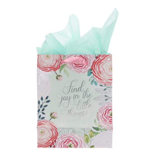 Find Joy in the Little Things Medium Gift Bag with Gift Tag - Image 8