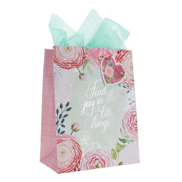 Find Joy in the Little Things Medium Gift Bag with Gift Tag - Image 9