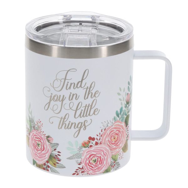 Find Joy in the Little Things Stainless Steel Camp Style Mug - Image 7