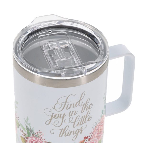 Find Joy in the Little Things Stainless Steel Camp Style Mug - Image 9