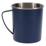 I Can Do All Things Through Christ Blue Stainless Steel Camp Style Mug - Image 6