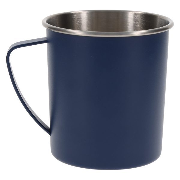 I Can Do All Things Through Christ Blue Stainless Steel Camp Style Mug - Image 6