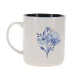 Faith Floral Ceramic Mug with Navy Blue Interior - Image 6