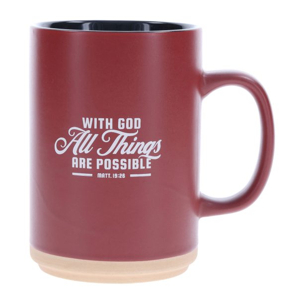 With God All Things Are Possible Ceramic Mug - Image 1