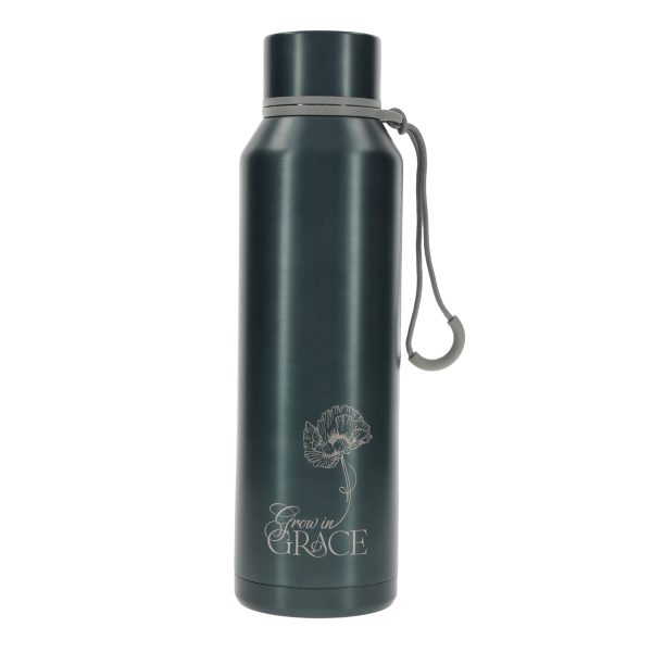 Grow in Grace Green Stainless Steel Water Bottle - Image 7