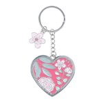 Start Each Day with a Grateful Heart Metal Key Ring with Charm - Image 5