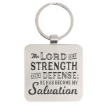The Lord Is My Strength Metal Key Ring - Image 6