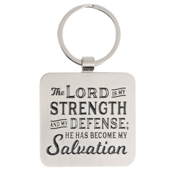 The Lord Is My Strength Metal Key Ring - Image 6