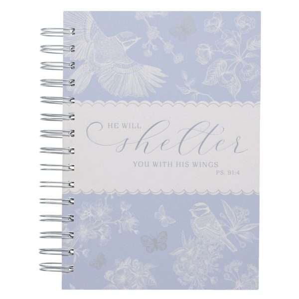 He will Shelter You with His Wings Hardcover Wirebound Journal - Image 3