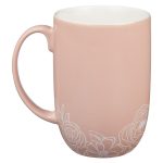 He Who Began a Good Work in You will Carry it on to Completion Peach Ceramic Mug - Image 6