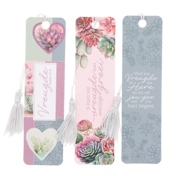 Vind Vreugde in die Here Afrikaans Three-Piece Bookmark with Tassel Set - Image 7