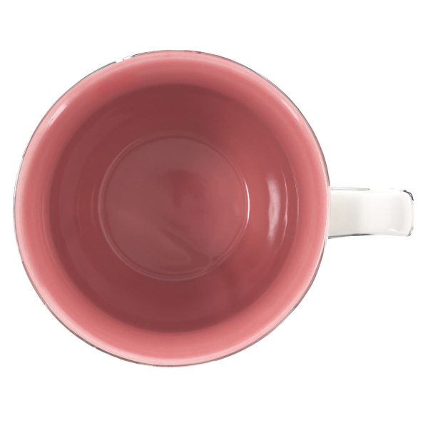 Blessed Mom Pink Floral Ceramic Mug with Pink Interior - Image 12