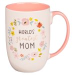 World's Greatest Mom Floral Ceramic Mug - Image 5