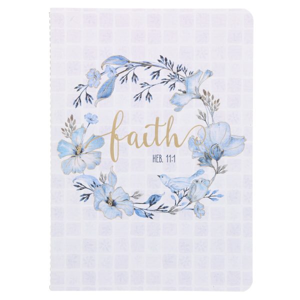 Faith Blue Wreath Notebook - Image 3