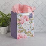 Many Women Do Noble Things but You Surpass Them All Portrait Gift Bag with Gift Tag - Image 6
