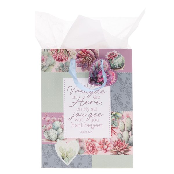 Vind Jou Vreugde in die Here Afrikaans Medium Gift Bag with Gift Tag - Image 7