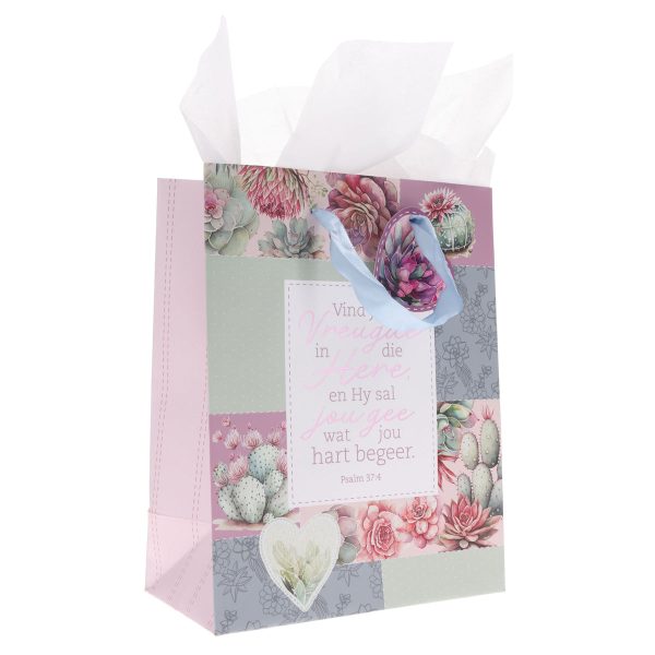 Vind Jou Vreugde in die Here Afrikaans Medium Gift Bag with Gift Tag - Image 9