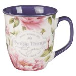Many Women Do Noble Things But You Surpass Them All Ceramic Mug with Blue Interior - Image 5