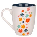 Faith Hope Love Ceramic Mug with Blue Interior - Image 6