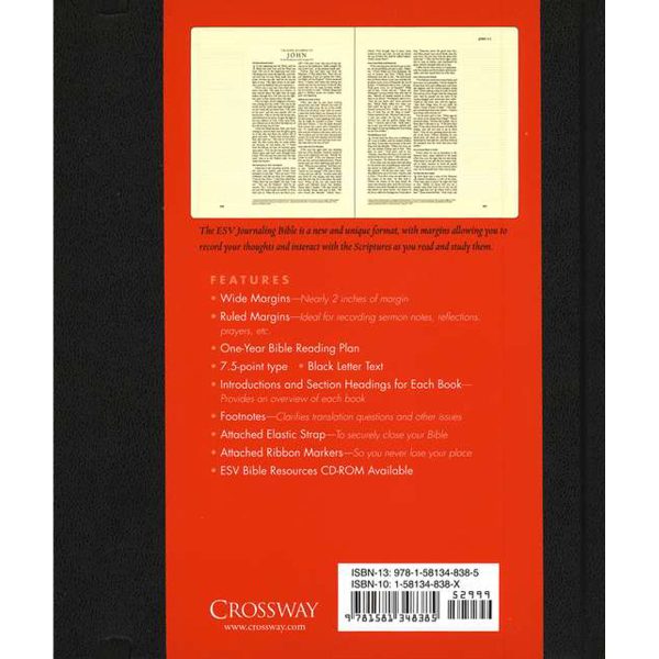 ESV Journaling Bible Black (Hardcover) - Image 2