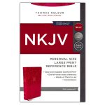 NKJV Pink Faux Leather Personal Size End Of Verse Reference Bible Large Print Comfort Print - Image 3