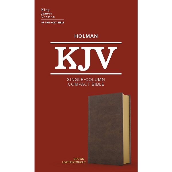 KJV Single-Column Compact Bible Brown (Imitation Leather) - Image 1