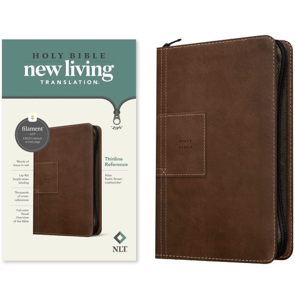 NLT Filament Thinline Reference Bible, Rustic Brown With Zip (Imitation Leather) - Image 21