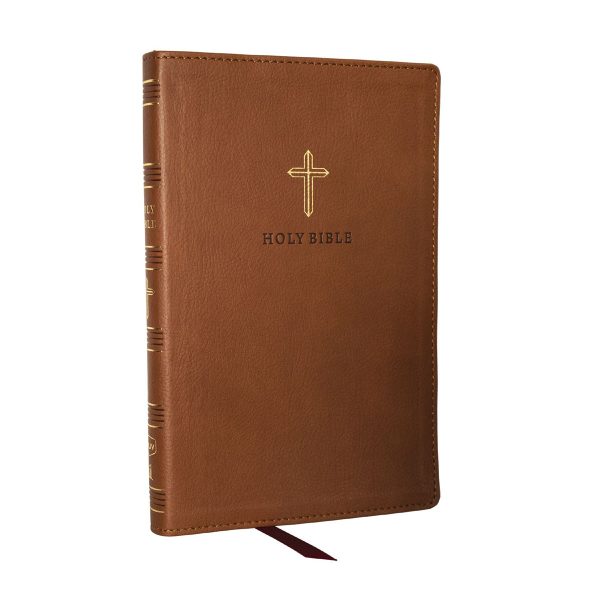 KJV Brown Imitation Leather Ultra Thinline Bible Comfort Print - Image 3