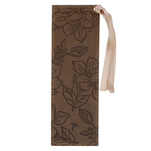 God Works Together All Things For Good Brown Faux Leather Bookmark - Image 4