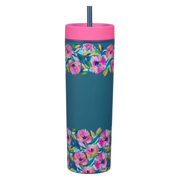 Be Still & Know Plastic Travel Tumbler with Straw - Image 8
