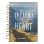 Trust in the Lord with All Your Heart Scenic Large Hardcover Wirebound Journal - Image 3