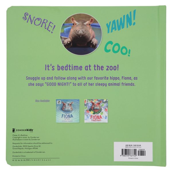 Fiona, It's Bedtime - Fiona the Hippo Book (Board Book) - Image 5