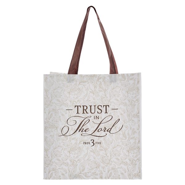 Trust In The Lord Non-Woven Tote Bag - Proverbs 3:5 - Image 3