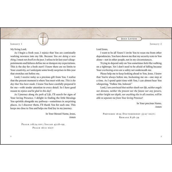 Jesus Listens: Daily Devotional Prayers Of Peace, Joy, And Hope (Hardcover) - Image 8