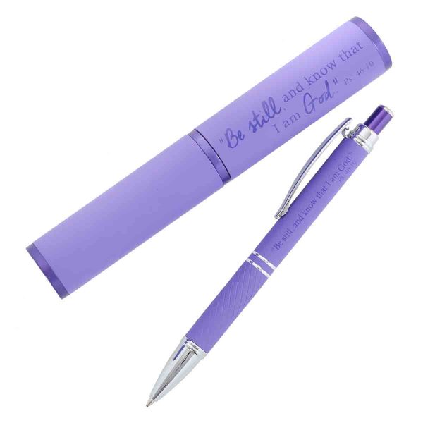 Psalm 46:10 Be Still And Know Purple (Metal Pen In Tube) - Image 13