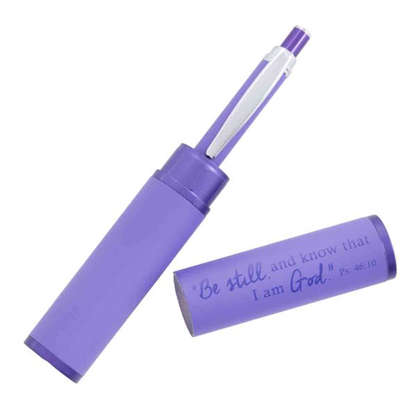 Psalm 46:10 Be Still And Know Purple (Metal Pen In Tube) - Image 14