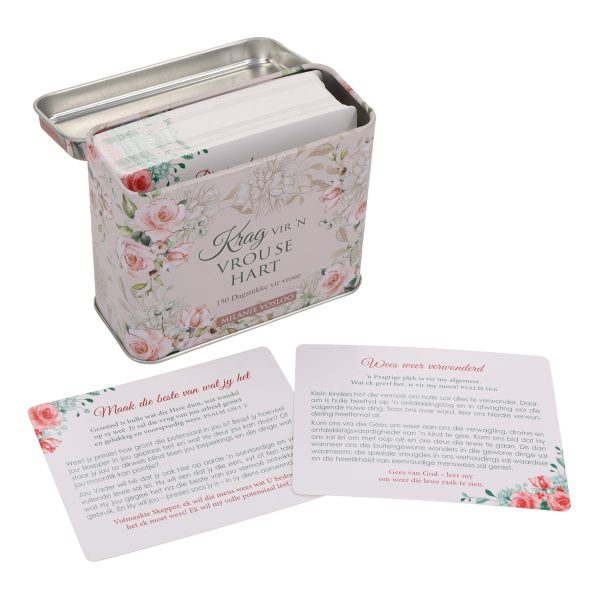 Krag vir ’n Vrou Se Hart Afrikaans Cards In Tin - 150 Dagstukke vir Vroue - Image 24