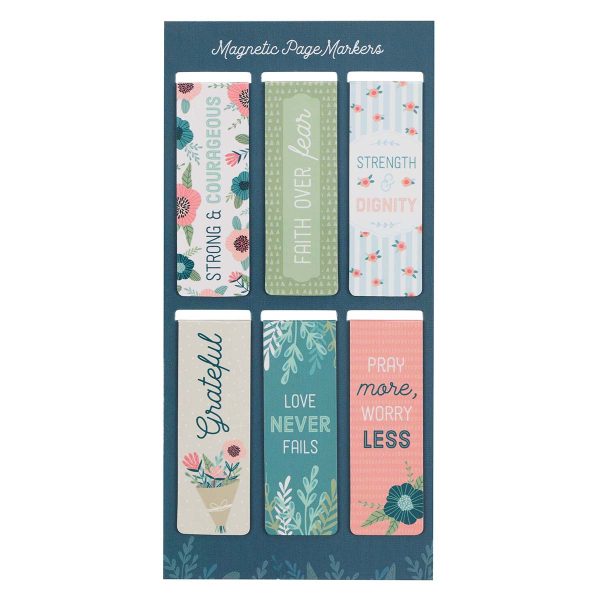 Floral Garden Magnetic Bookmarks Set Of 6 - Image 10