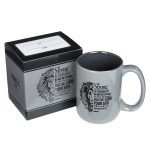 Be Strong & Courageous Grey Ceramic Mug Joshua 1:9 - Image 12