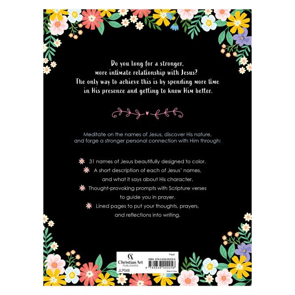 The Names of Jesus Prompted Coloring Prayer Journal (Paperback) - Image 8