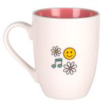 Dance and Be Glad Pink Interior Ceramic Mug - Image 10