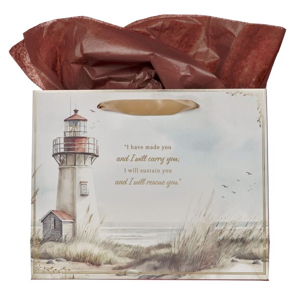 I Have Made You and I Will Carry You Large Landscape Gift Bag with Gift Tag - Image 11