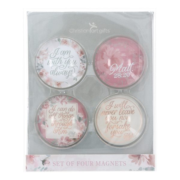 I Am with You Always Four-Piece Glass Magnetic Set - Image 8