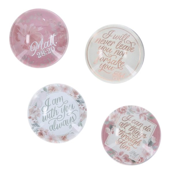 I Am with You Always Four-Piece Glass Magnetic Set - Image 10
