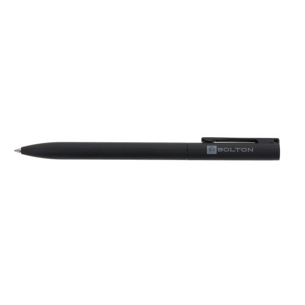 Bolton Black Twist-Action Gel Pen with Blue Ink - Image 8