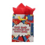 Every Good and Perfect Gift Is from Above - Happy Birthday Medium Gift Bag with Gift Tag - Image 11