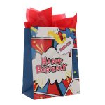 Every Good and Perfect Gift Is from Above - Happy Birthday Medium Gift Bag with Gift Tag - Image 12