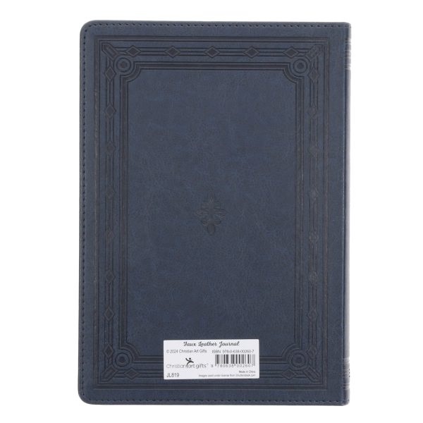 Be Strong in the Lord Navy Faux Leather Journal - Image 8